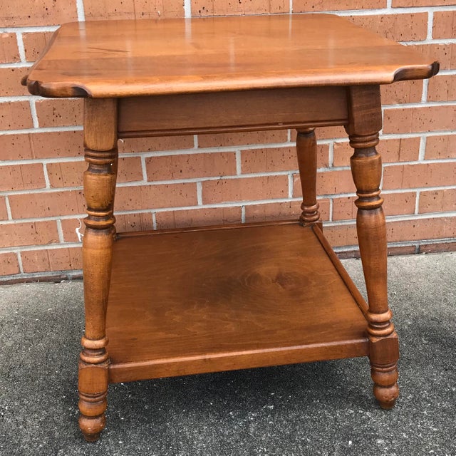 Mid 20th Century Vintage Maplelux Sprague & Carleton Inc. Maple Side Table Chairish