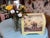 1990s Hand Painted Decorative Storage Box Featuring Palm Trees & Elephants. Hand-Painted Wooden Nightstand With Tropical Elephant Scene in Bombay Style For Sale - Image 5 of 5