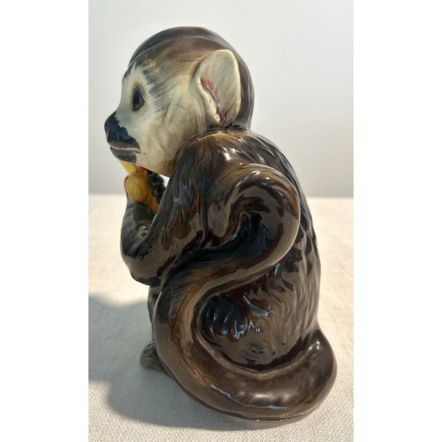 Mid 20th Century MCM Andrea by Sadek Porcelain Hand Painted Monkey For Sale - Image 5 of 7
