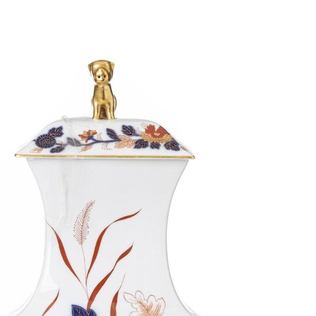 Porcelain Samatra Jars from Vista Alegre, Set of 2 For Sale - Image 4 of 6
