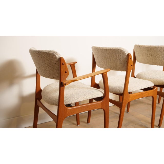 Dining Chairs in Teak by Erik Buch, Set of 6 For Sale - Image 9 of 14