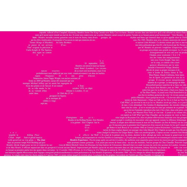 Fabien Hemard Jimi H 2019 Digital art Direct print on acrylic glass, laminated on Dibond panel, aluminum frame on the back...