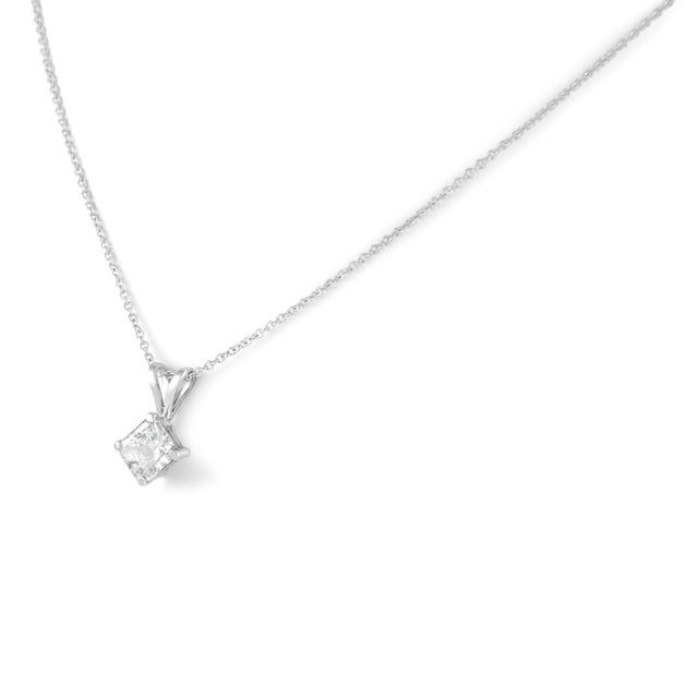 Modern Alexander Beverly Hills Egl 1.01ct Diamond Solitaire Necklace White Gold For Sale - Image 3 of 4