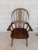 Brown Pennsylvania House Oak Hoop Back Windsor Style Chairs - Set of 6 For Sale - Image 8 of 12