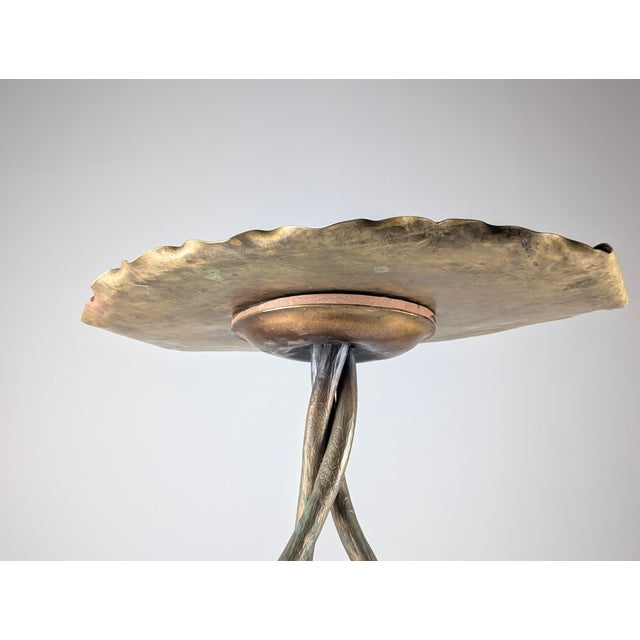 Art Nouveau Japanese Table Bronze and Brass with Dragonfly Motif, 1920s For Sale - Image 11 of 18