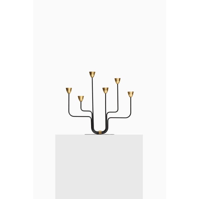 Black Candlestick by Gunnar Ander, 1950s For Sale - Image 8 of 8