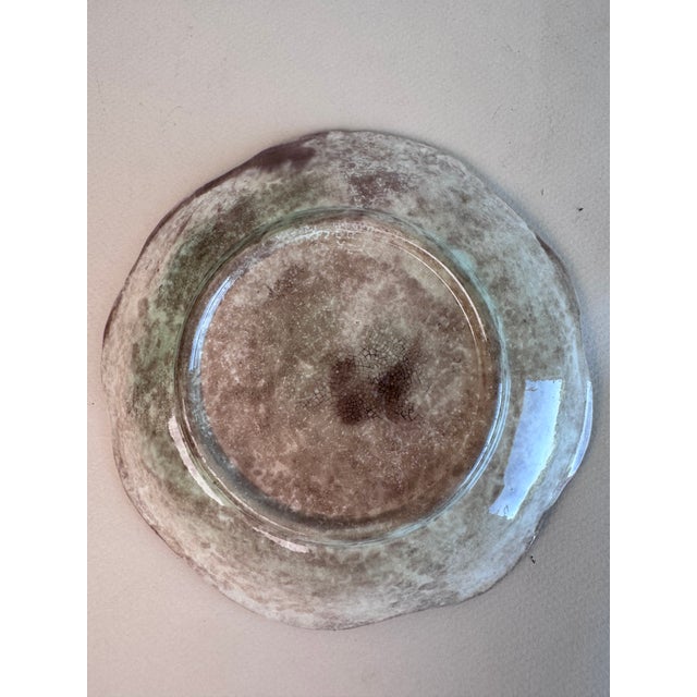 Late 19th Century Majolica Leaf Plate For Sale - Image 5 of 8