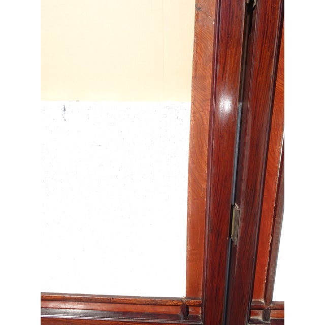 Antique Japanese Shibayama Style Two Panel Folding Screen Intricate Carved Doors For Sale In Los Angeles - Image 6 of 18