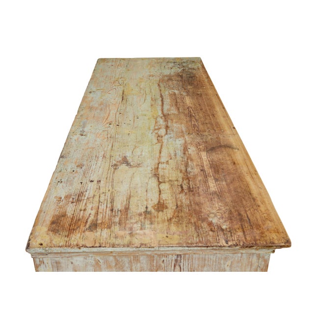 Swedish Scraped Paint Cupboard, 1850 For Sale - Image 6 of 10