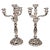 Biedermeier Silver Candleholders by Albert Kattner, Vienna, 1857, Set of 2 For Sale