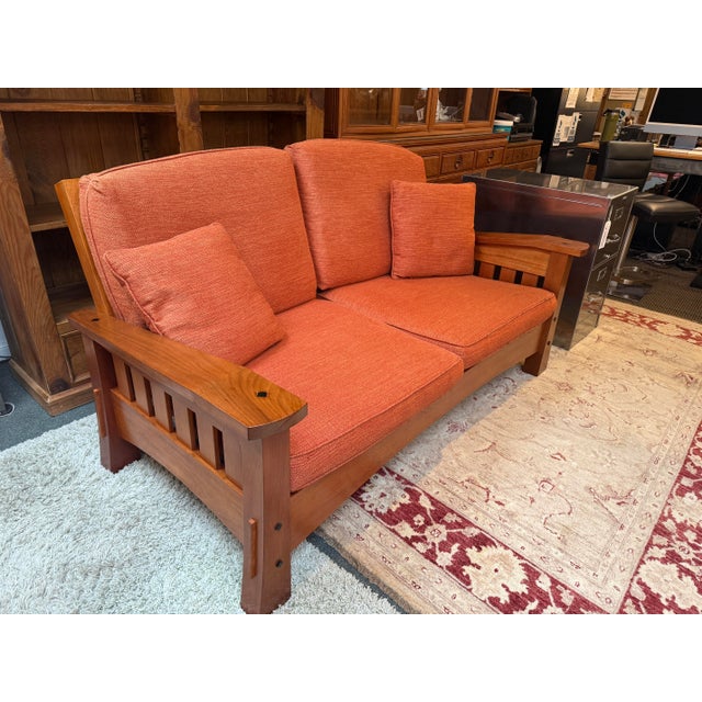Arts & Crafts Berkeley Mills Arts & Crafts Loveseat For Sale - Image 3 of 12