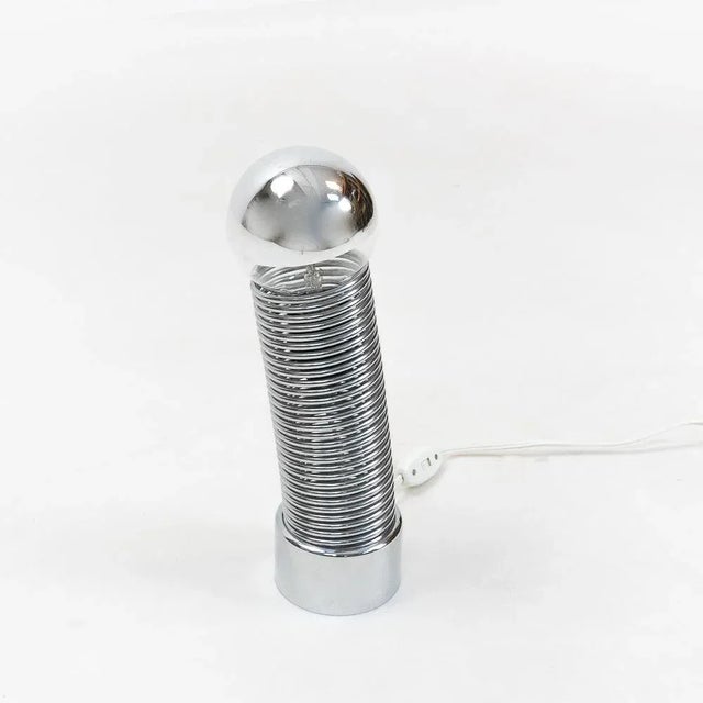 Metal Spring Table Lamp from Guzzini, 1970s For Sale - Image 7 of 7