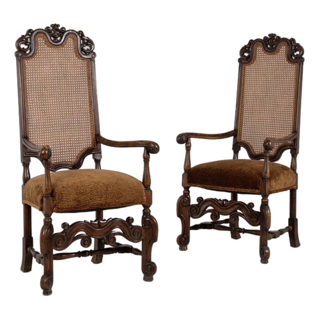 Early 20th Century France Red Wood Armchair For Sale
