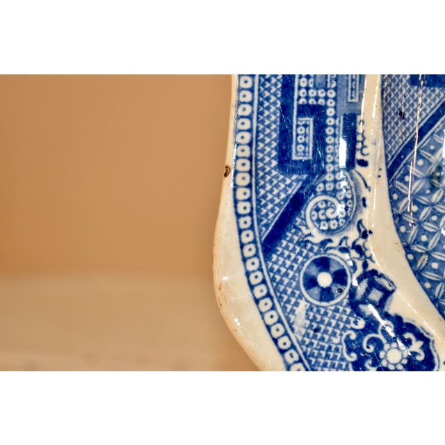 Ceramic 19th Century Blue Willow Platter For Sale - Image 7 of 10
