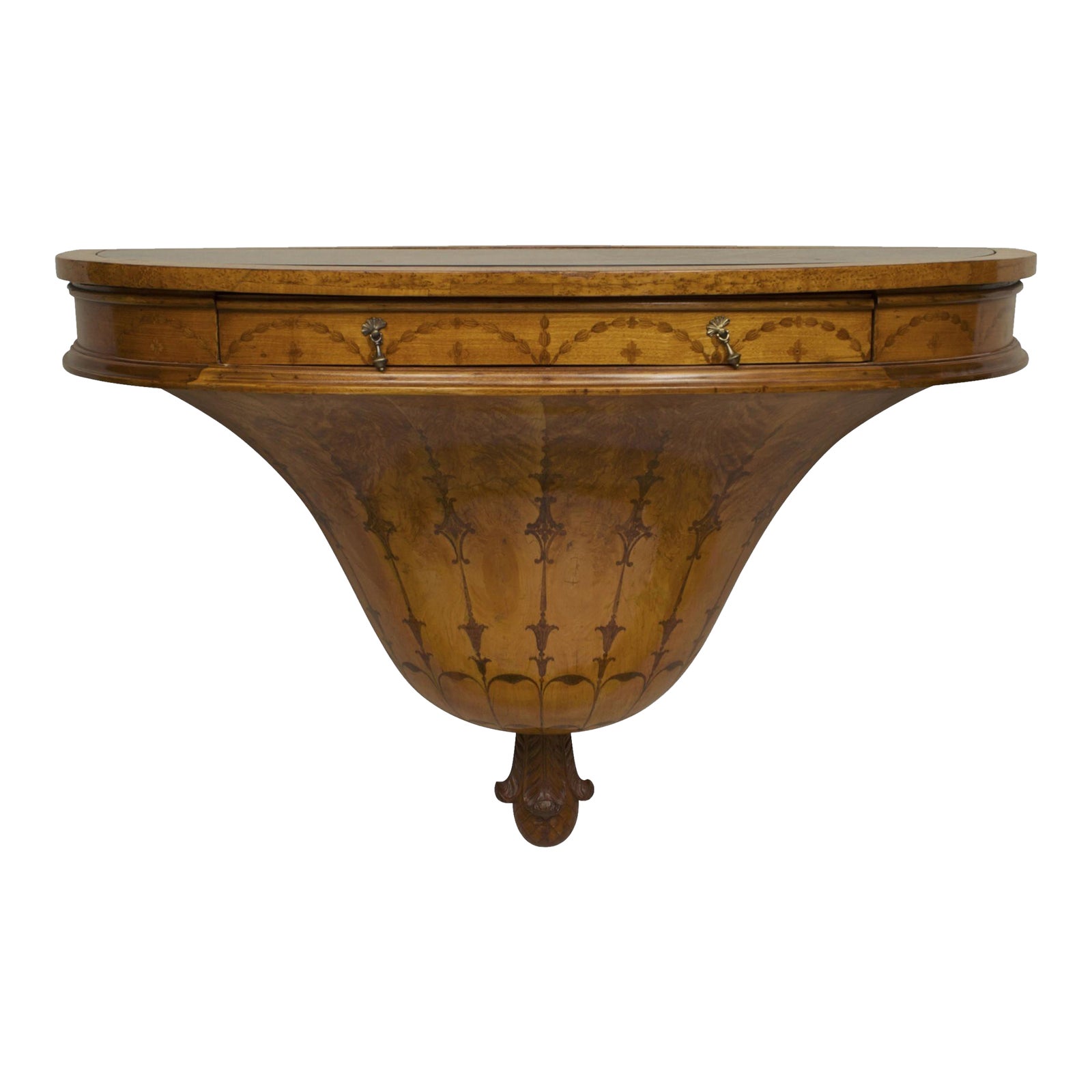 English Adam Maple Wall Console | Chairish