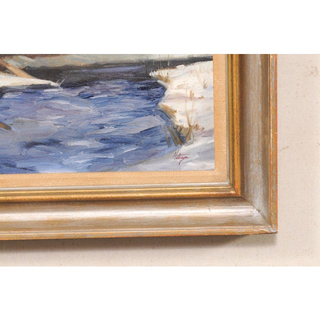 Mid 20th Century "Pot Creek" Taos, New Mexico Oil Painting For Sale - Image 9 of 13