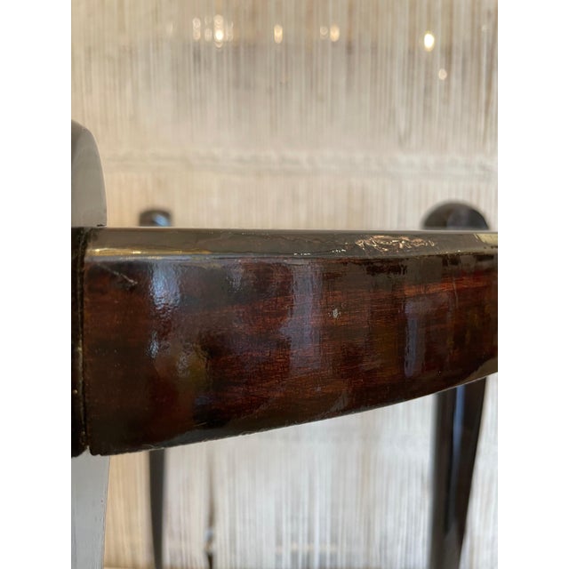 Art Deco High Lacquered Macassar and Mother of Pearl Side Table by Leon Jallot For Sale - Image 18 of 18