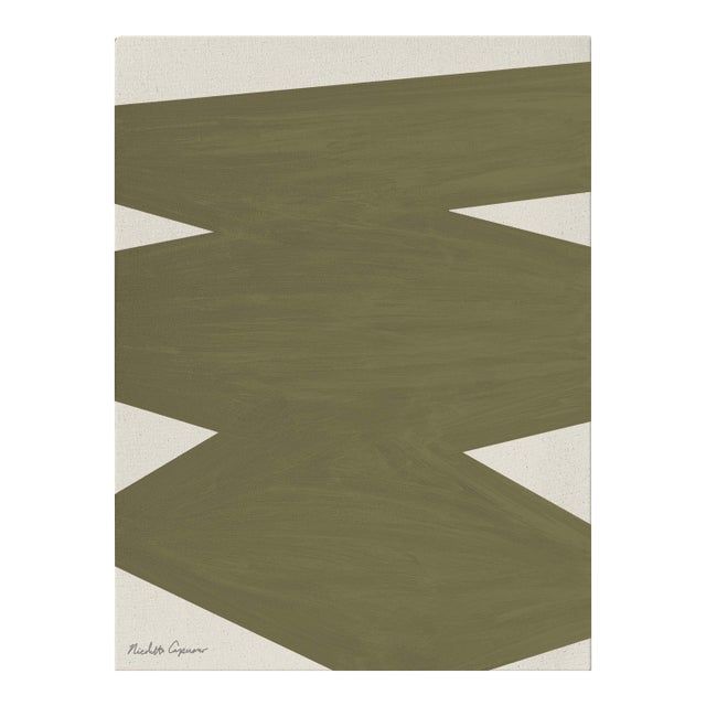"Limitless" Affirmations Painting Olive" - Geometric Painting - 2026 Colorway Edition For Sale