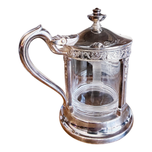 Antique Silver Mustard Pot From the Missouri Pacific Lines Railroad