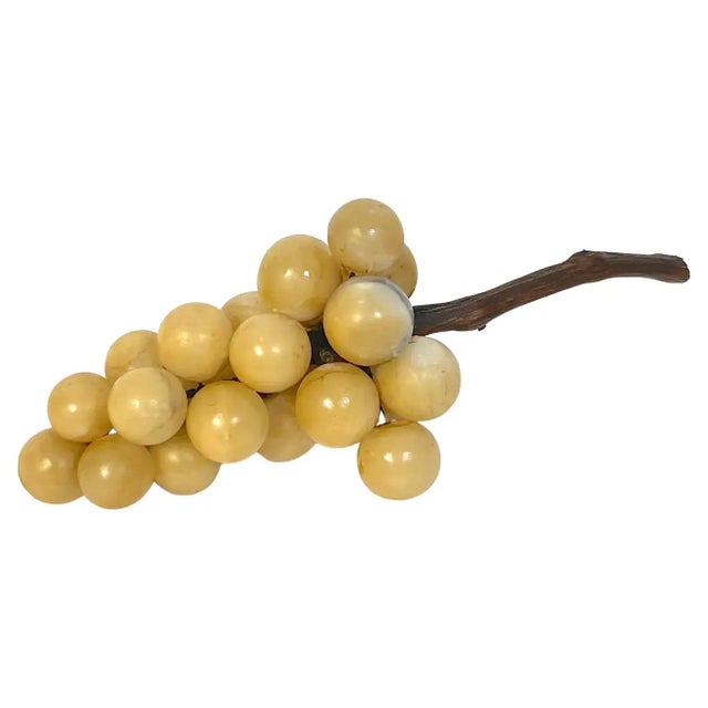 Stone Italian Mid Century Marble Sculpture of Grapes For Sale - Image 7 of 7