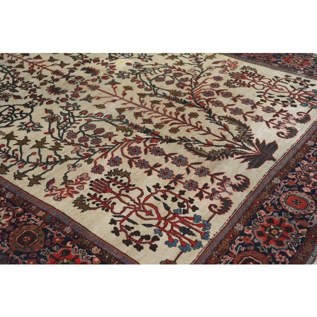 Late 18th Century Antique Sarouk Rug 4'3'' x 6'5'' For Sale - Image 10 of 11