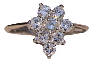 The Cedar Street: Vintage Diamond Shaped Diamond Ring