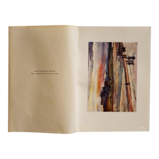 1905 Italian Original Print - Sunset Over Mount Oliveto - From Book Florence & Some Tuscan Cities (1905) For Sale