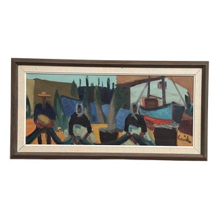 Tage Gavik, Tenerife, Spain, 1960s, Oil on Canvas, Framed For Sale