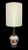 Mid-Century Modern Tall Glazed Ceramic Painted Single Gourd Table Lamp and Barrel Shade - a Pair For Sale - Image 13 of 13