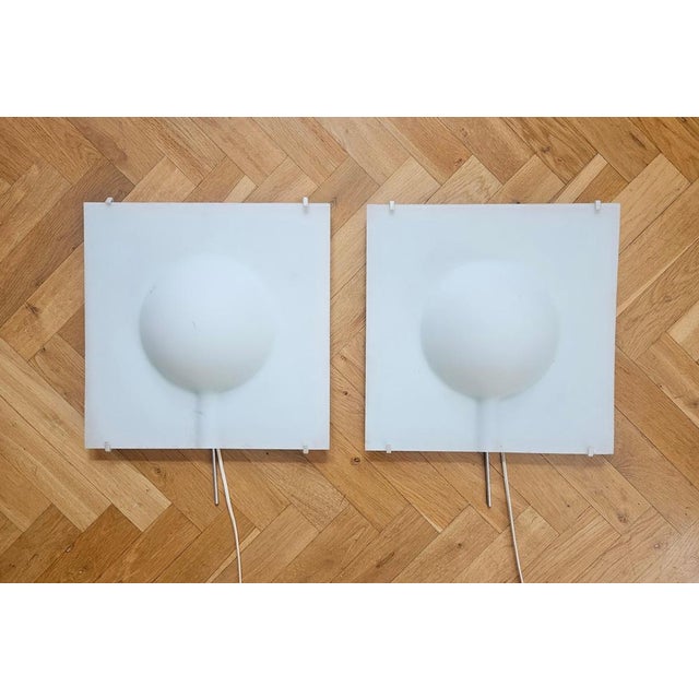 - Very nice style of lighting. - Rare type and rare in pair - Marked by label. Up to 250V (Europe/UK Standard).The wiring...