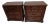 Vintage Style Dark Tone Wood Nightstand 3 Drawer Set of 2 For Sale