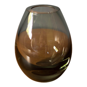 Vintage Danish Holmegaard Tear Drop Glass Vase by Per Lutken