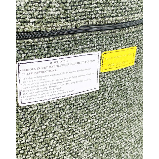 Ergonomic Lounge Chair in Green Wool Bouclé by Mood Copenhagen, 2010s For Sale - Image 9 of 10