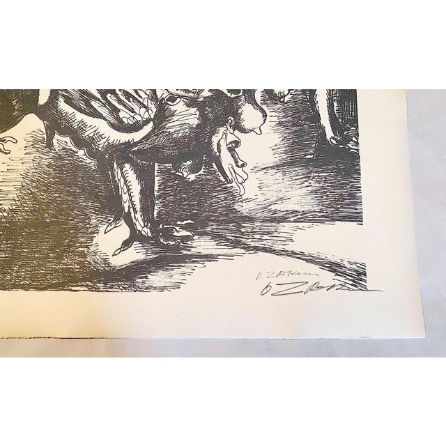 Mid-Century Modern Ossip Zadkine, The Labors of Hercules, Fight Against the Hydra of Lerna, Lithograph For Sale - Image 3 of 4