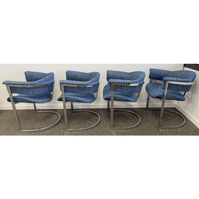 1970 Attributed to Vittorio Introini by Sabot Dining Chairs Set of 4 For Sale In Miami - Image 6 of 8