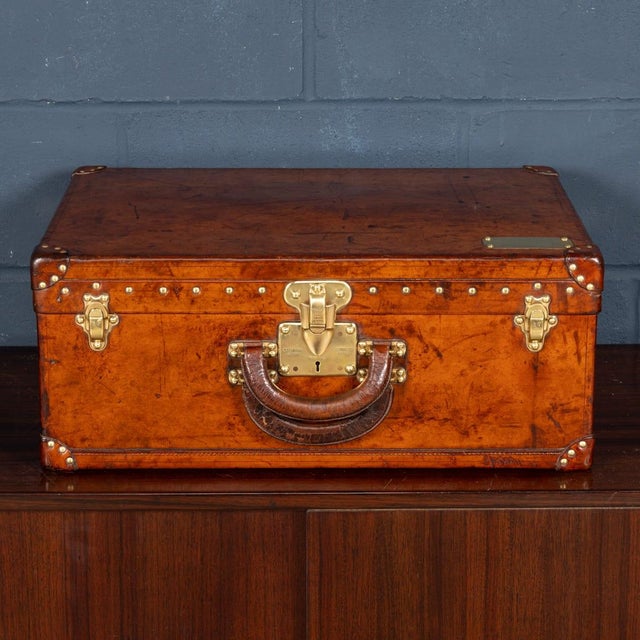 Antique French Leather Travelling Case from Louis Vuitton For Sale - Image 3 of 18