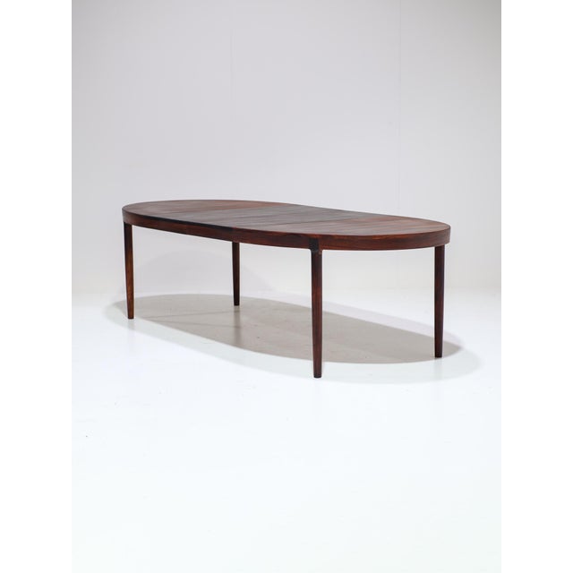 Oval Extendable Dining Table in Rosewood by Harry Østergaard for Randers, Denmark, 1960s For Sale - Image 18 of 18