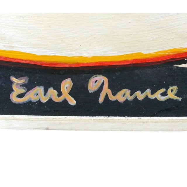 A fantastic and bizarre pop art painting found in the California Bay area. Very graphic and optically arresting with...