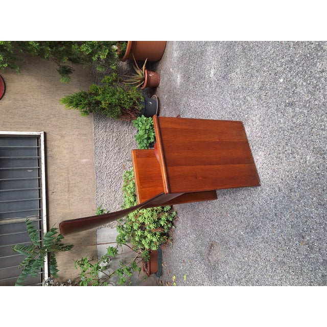 Torcello Chair with Armrests in Wood and Leather by Carlo Scarpa for Stildomus,1960s For Sale - Image 9 of 11