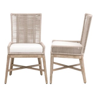 Essentials For Living Overlay Fabric Dining Chairs - Set of 2 For Sale