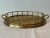 Mid 20th Century Brass Bamboo Motif Gallery Tray For Sale - Image 5 of 6