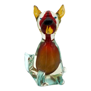 Mid-Century Italian Jordan's Importing Co JIco Glass Dog