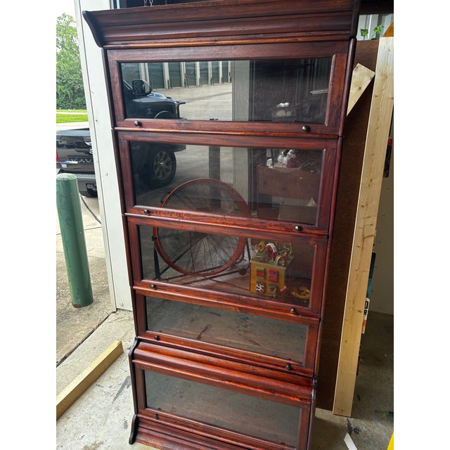 Early 20th Century Antique Barrister Bookcase For Sale - Image 5 of 6