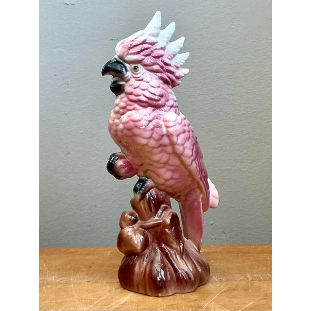 Vintage Ceramic Cockatoo Figurine For Sale - Image 10 of 12