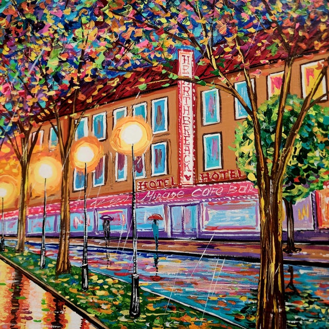 Impressionist Impressionist Original Oil on Canvas Painting #2 For Sale - Image 3 of 9