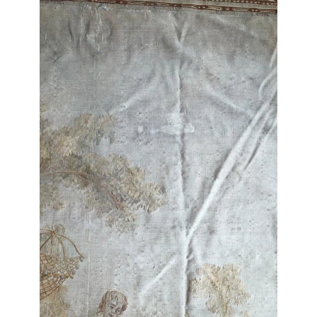 Antique Silk Wall Hanging French Tapestry For Sale In Los Angeles - Image 6 of 7