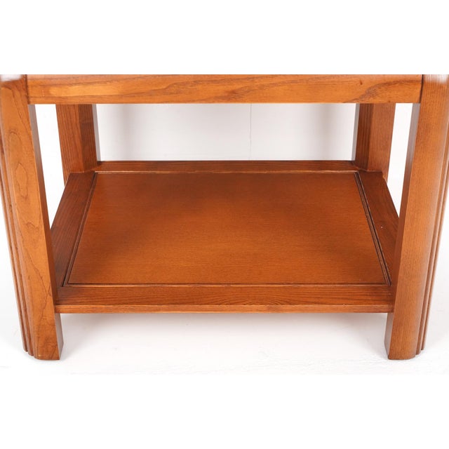1970s Vintage 1970s Ming Style Wood Side Table For Sale - Image 5 of 9