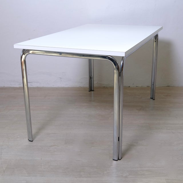 Vintage Space Age Bauhaus Style Dining Table, 1970s For Sale - Image 10 of 18