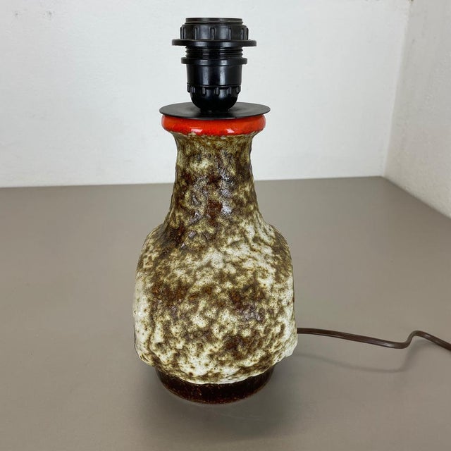 Fat Lava Ceramic Pottery Table Light from Dümler and Breiden, Germany, 1960s For Sale - Image 10 of 14