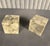 Pair of 3" Marble Cube Paper Weights. These Paper Weights from the 1980s are highly decorative and functional. In great...